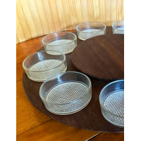 Lazy Susan met fondue schalen